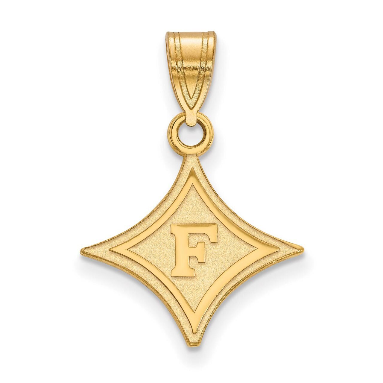 Furman University Medium Pendant 14k Yellow Gold 4Y003FUU