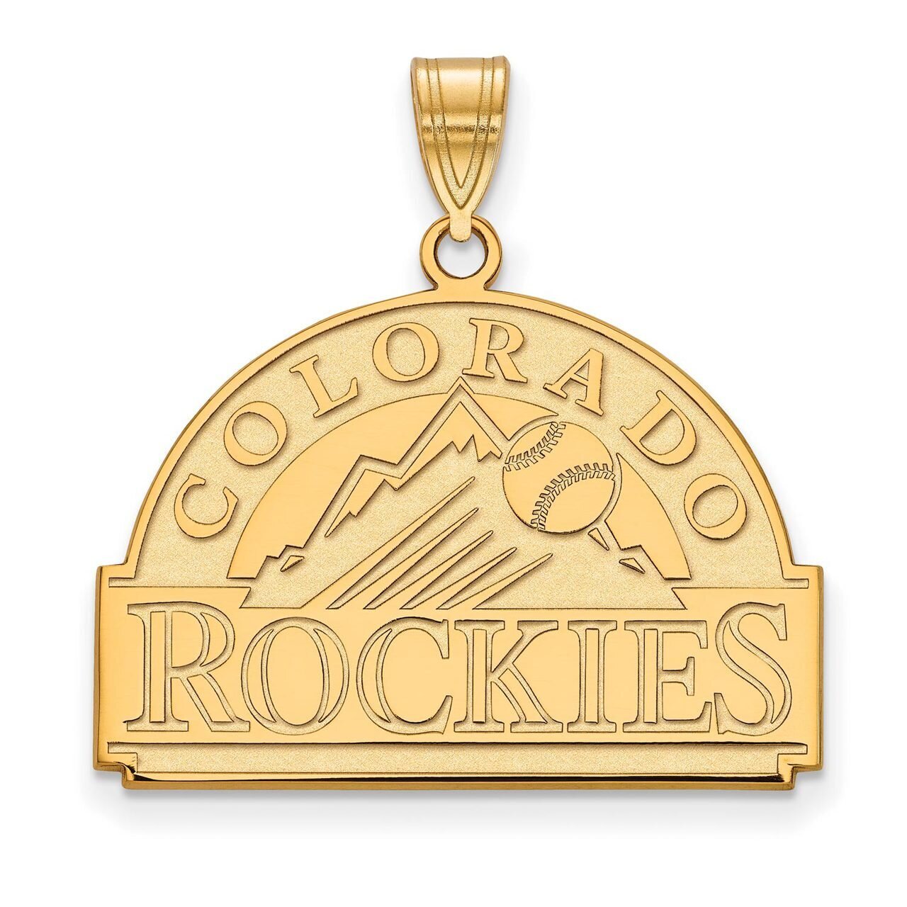 Colorado Rockies Large Pendant 14k Yellow Gold 4Y003ROK, MPN: 4Y003ROK, 886774861081
