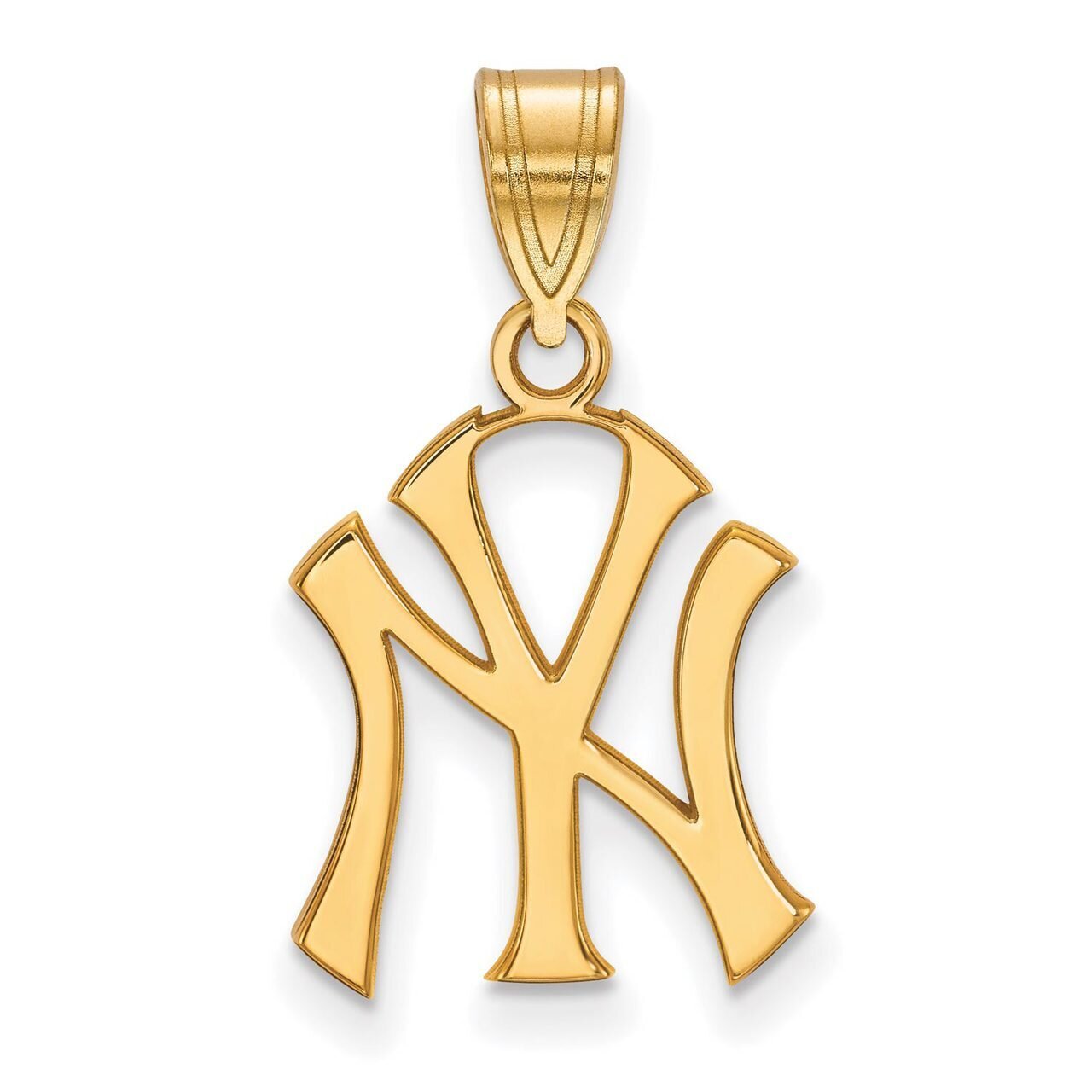 New York Yankees Medium Pendant 14k Yellow Gold 4Y003YAN