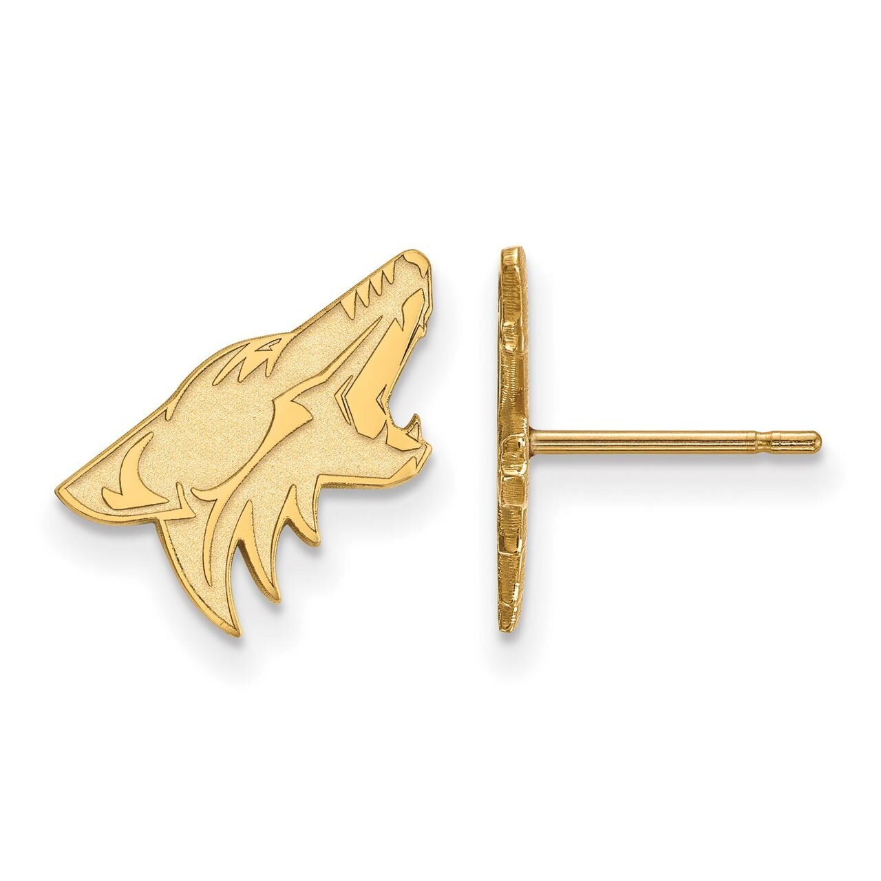 Phoenix Coyotes Small Post Earring 14k Yellow Gold 4Y004COY