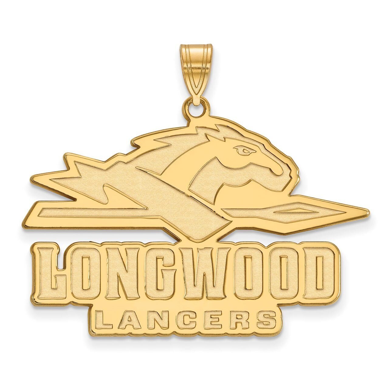 Longwood University x-Large Pendant 14k Yellow Gold 4Y004LOC