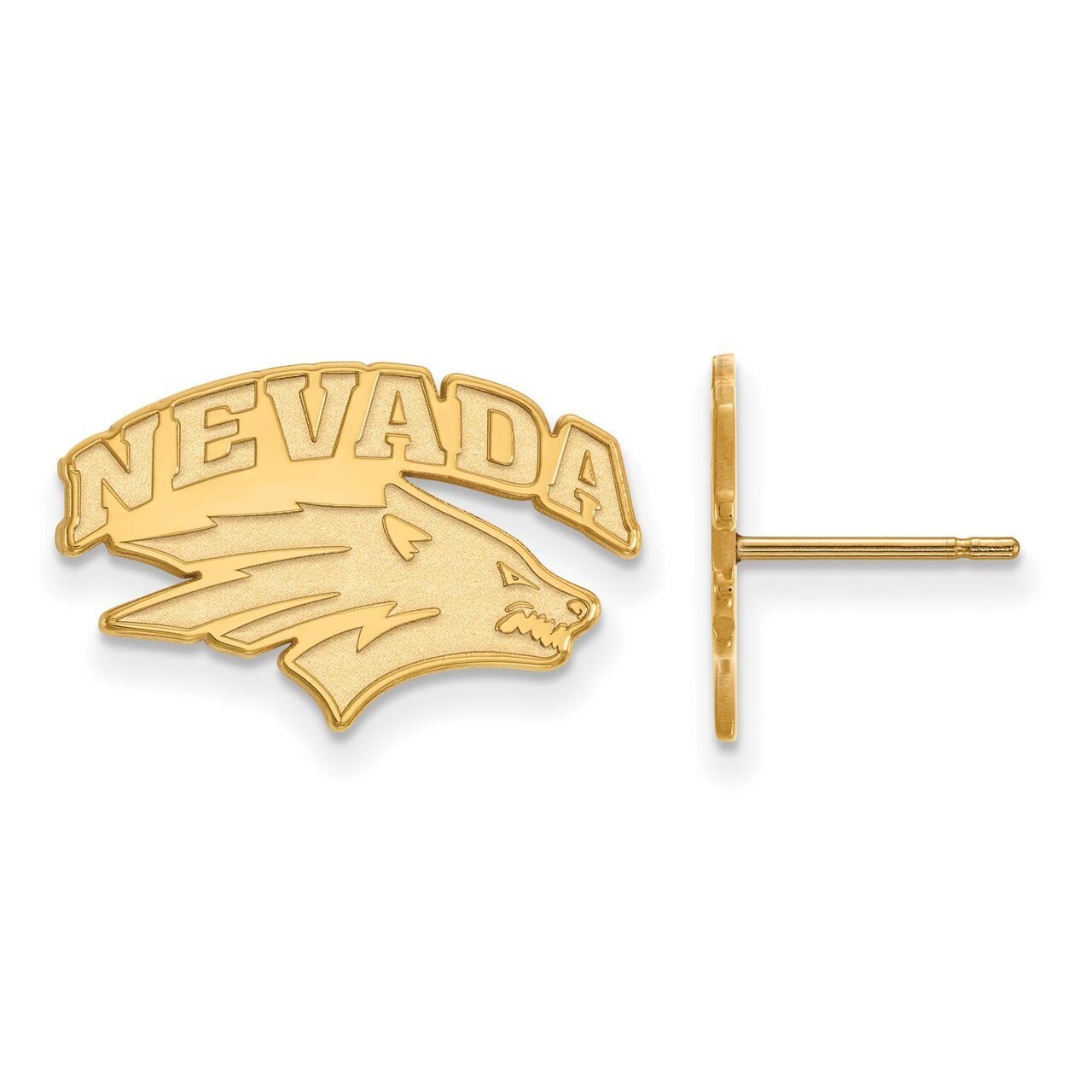 University of Nevada Small Post Earring 14k Yellow Gold 4Y004UNR