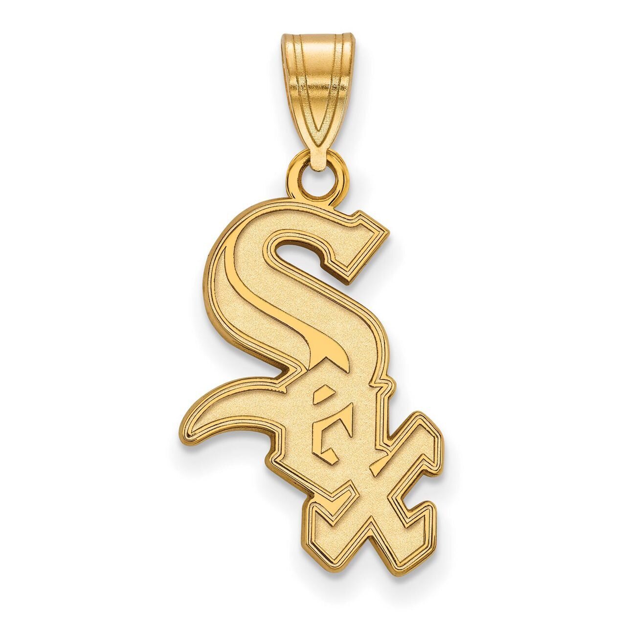 Chicago White Sox Large Pendant 14k Yellow Gold 4Y004WHI