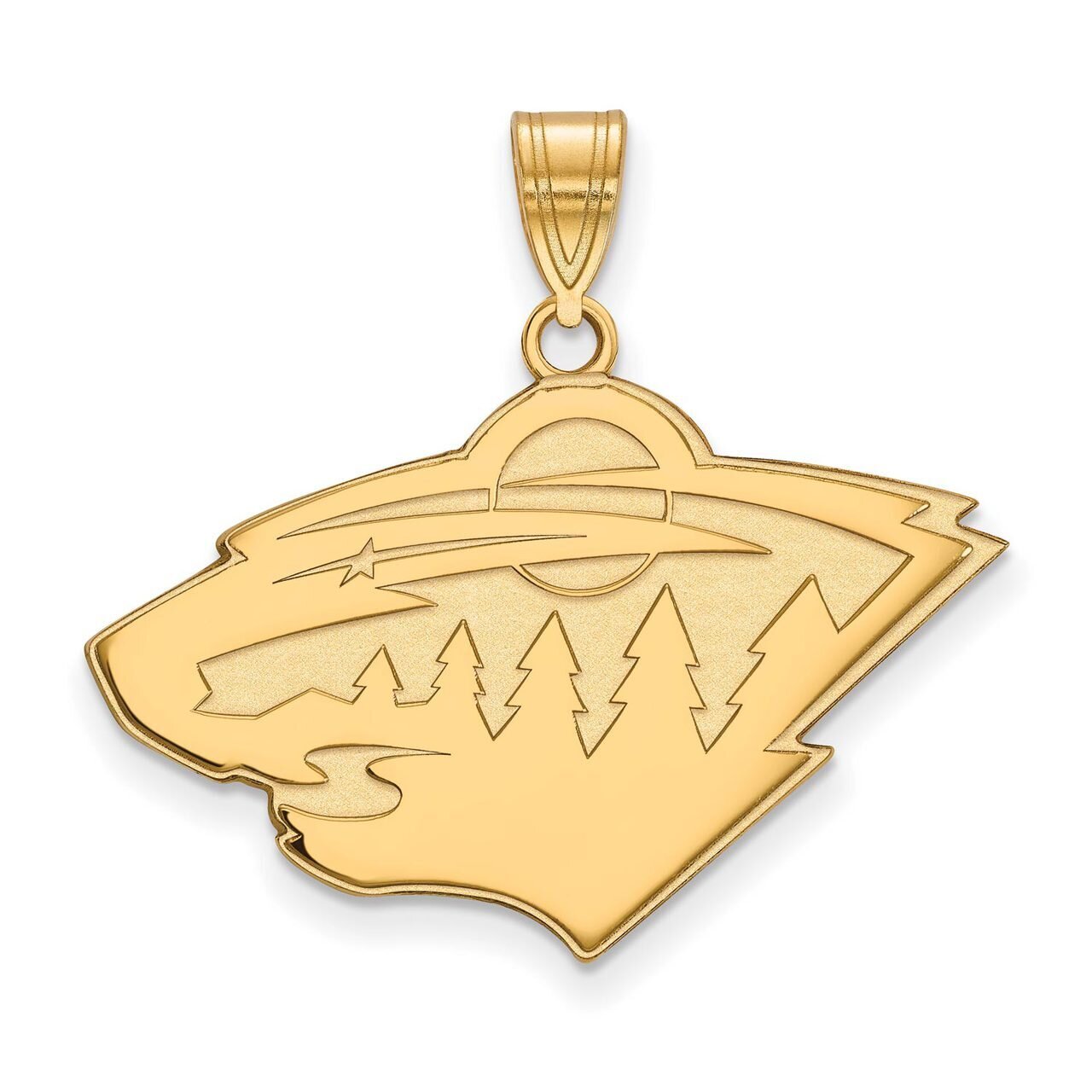Minnesota Wild Large Pendant 14k Yellow Gold 4Y004WIL, MPN: 4Y004WIL, 886774738789