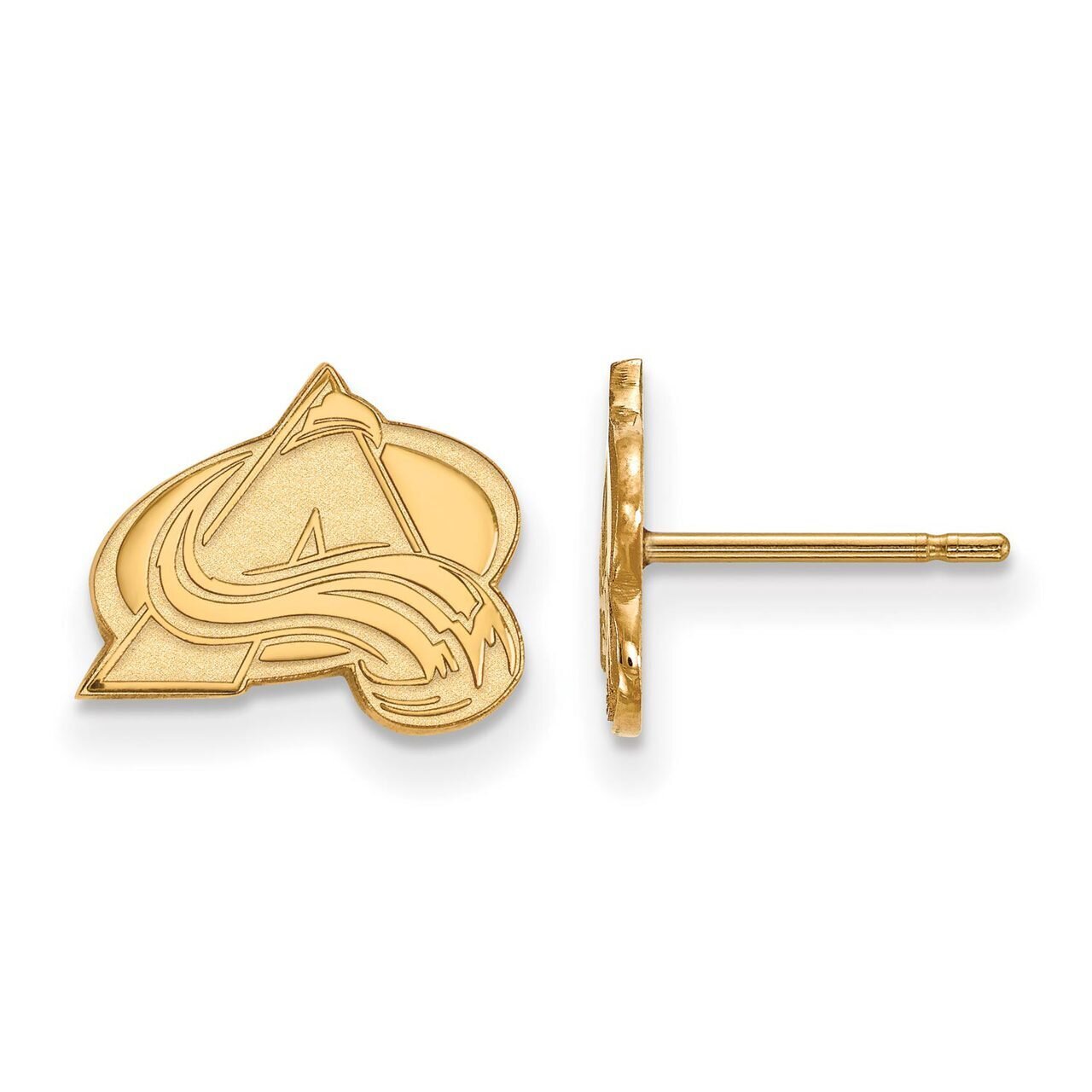 Colorado Avalanche x-Small Post Earring 14k Yellow Gold 4Y007AVA
