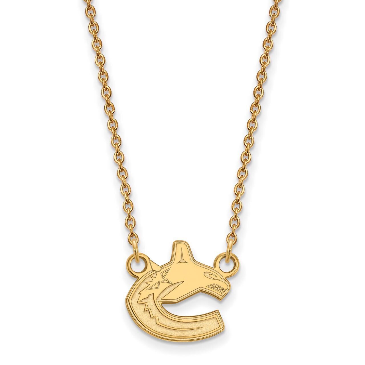 Vancouver Canucks Small Pendant with Chain Necklace 14k Yellow Gold 4Y007CUC-18, MPN: 4Y007CUC-18, …