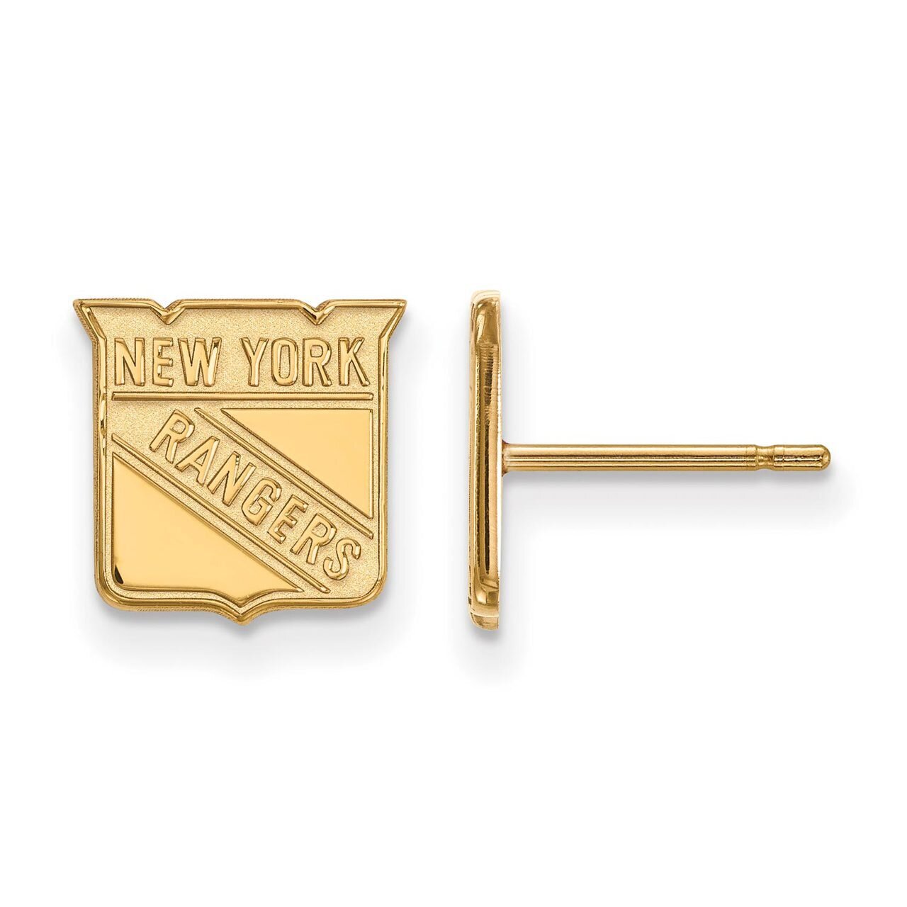 New York Rangers x-Small Post Earring 14k Yellow Gold 4Y007RNG, MPN: 4Y007RNG, 886774866314