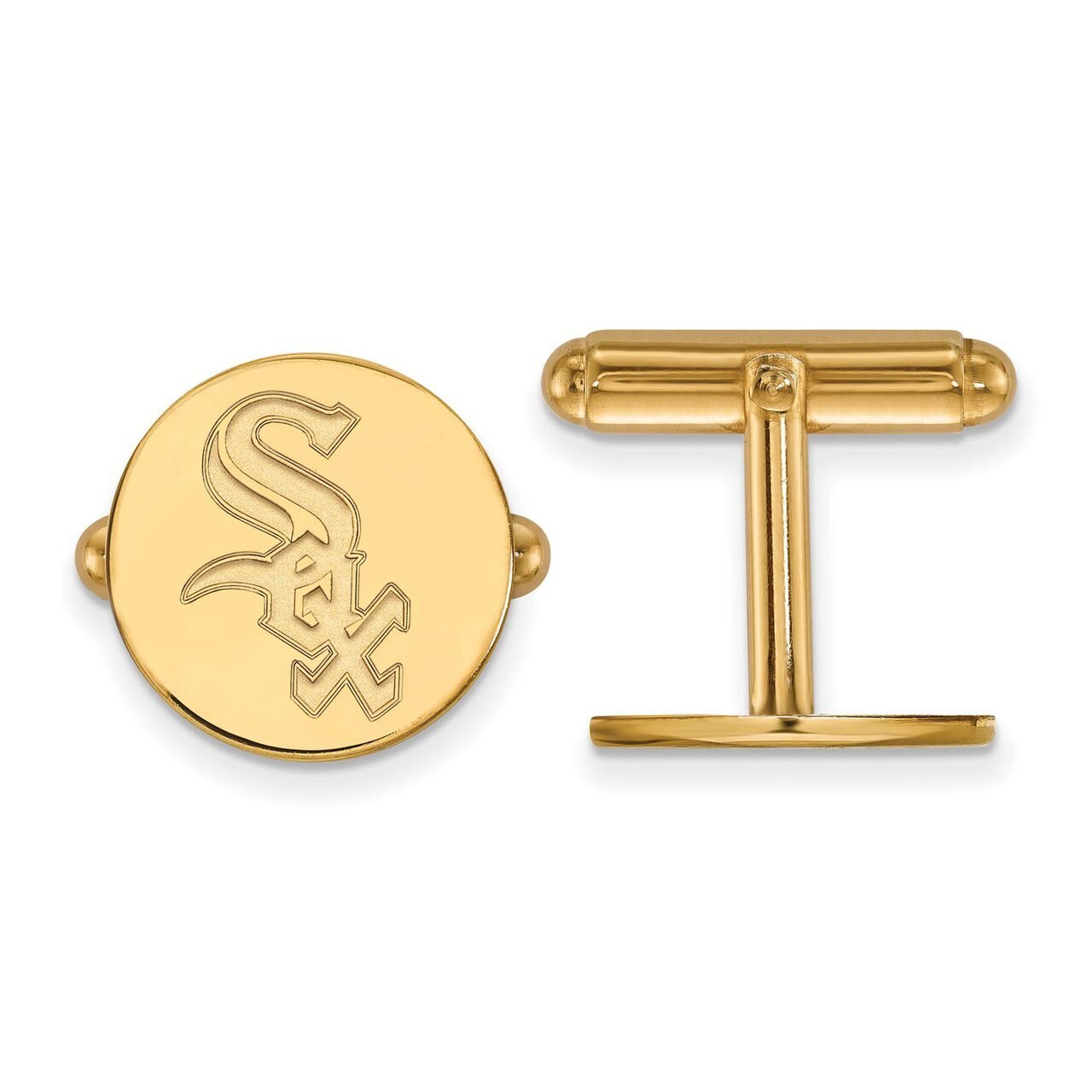 Chicago White Sox Cufflinks 14k Yellow Gold 4Y007WHI, MPN: 4Y007WHI, 886774866710