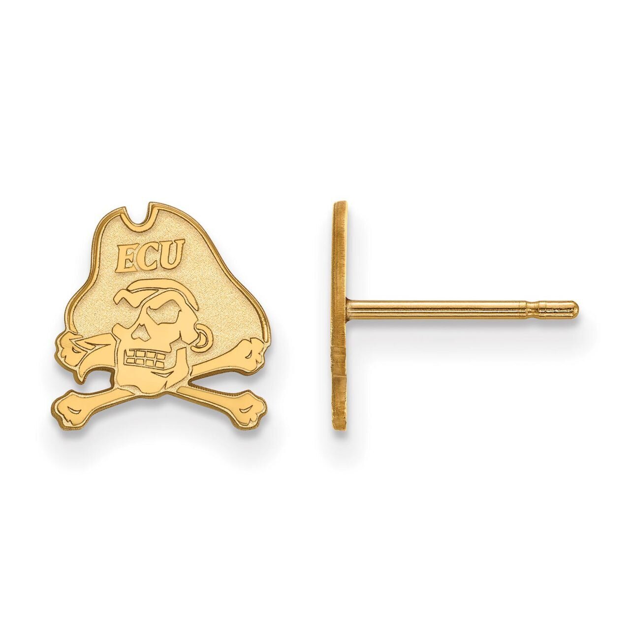 East Carolina University x-Small Post Earring 14k Yellow Gold 4Y008ECU, MPN: 4Y008ECU, 886774867021