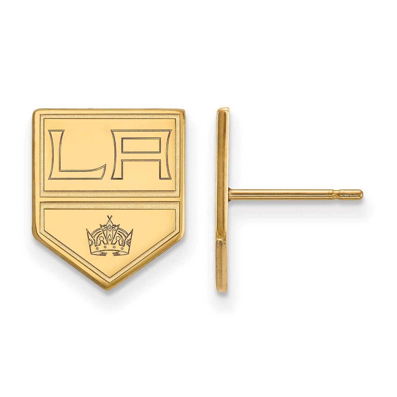 Los Angeles Kings Small Post Earring 14k Yellow Gold 4Y008KIN