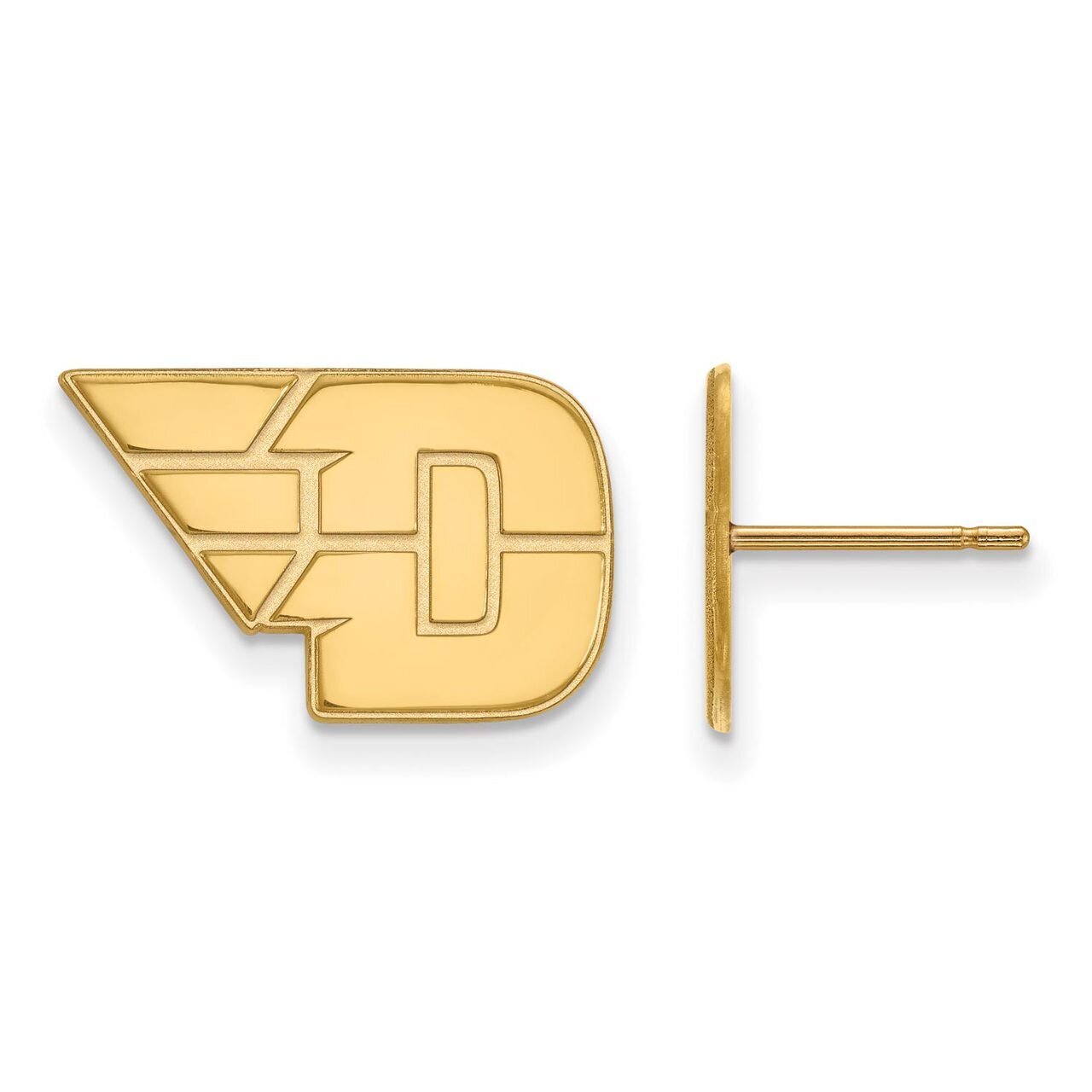University of Dayton Small Post Earring 14k Yellow Gold 4Y008UD