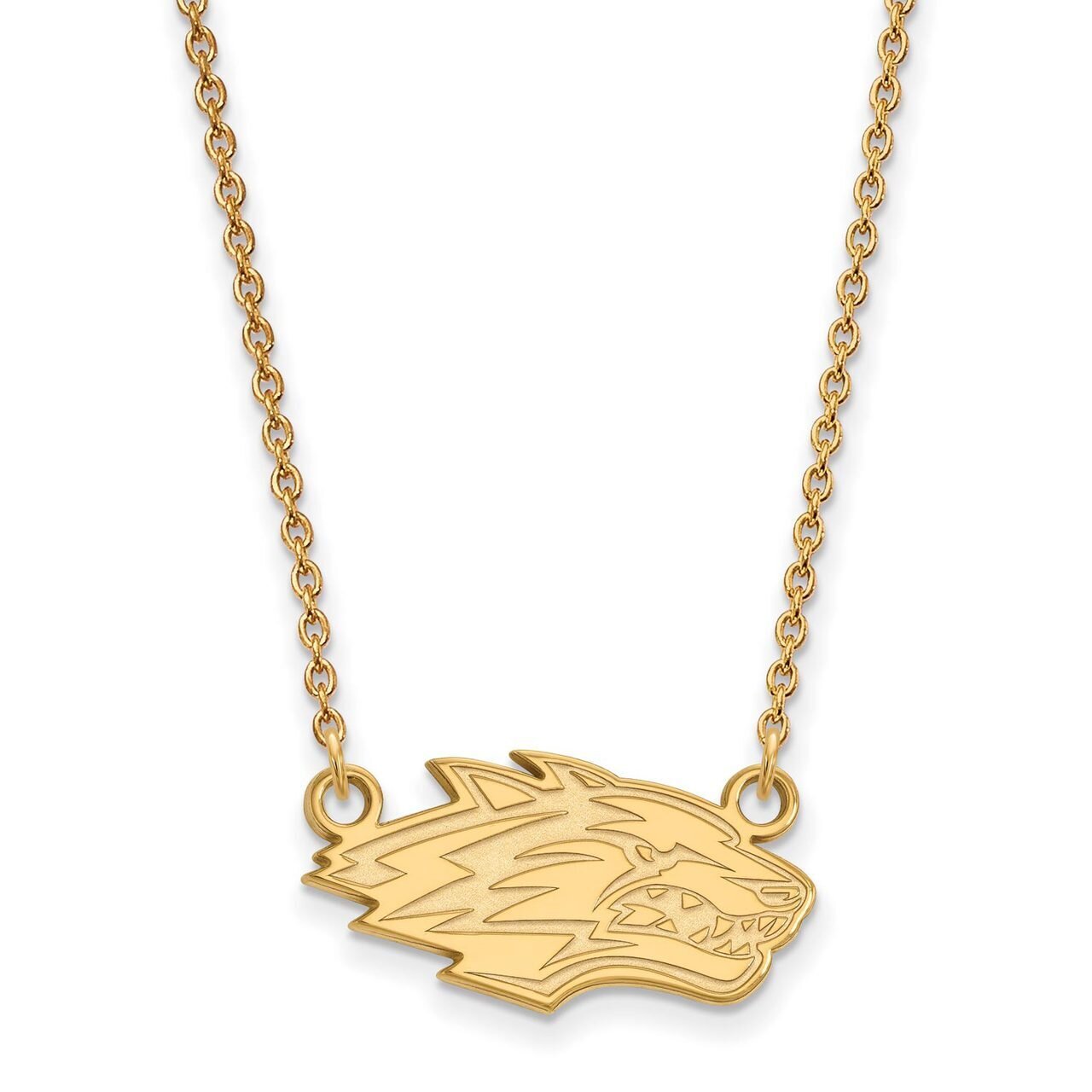 University of New Mexico Small Pendant with Chain Necklace 14k Yellow Gold 4Y008UNM-18