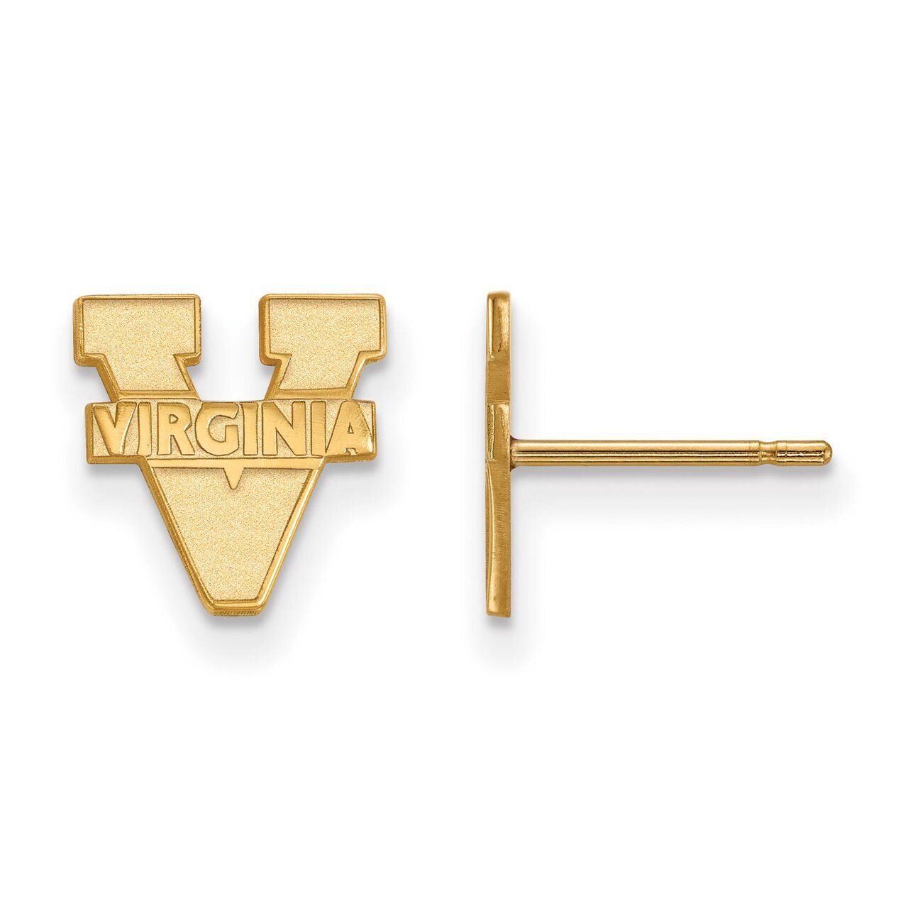 University of Virginia x-Small Post Earring 14k Yellow Gold 4Y008UVA, MPN: 4Y008UVA, 886774868196