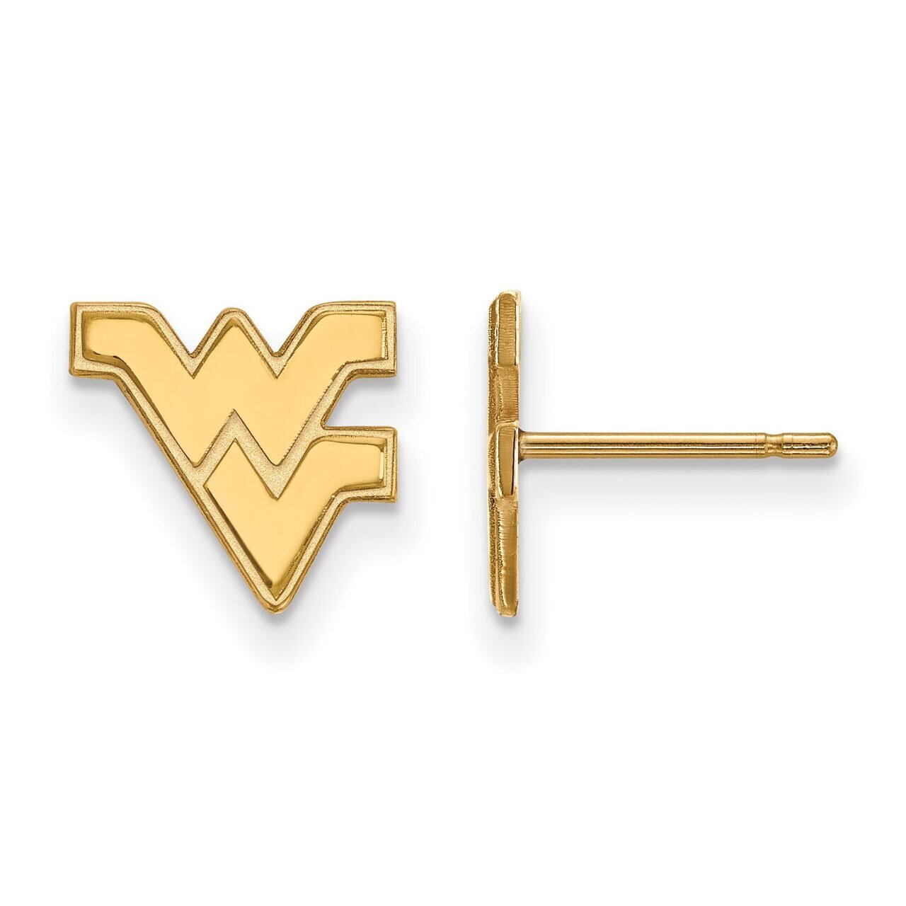 West Virginia University x-Small Post Earring 14k Yellow Gold 4Y008WVU