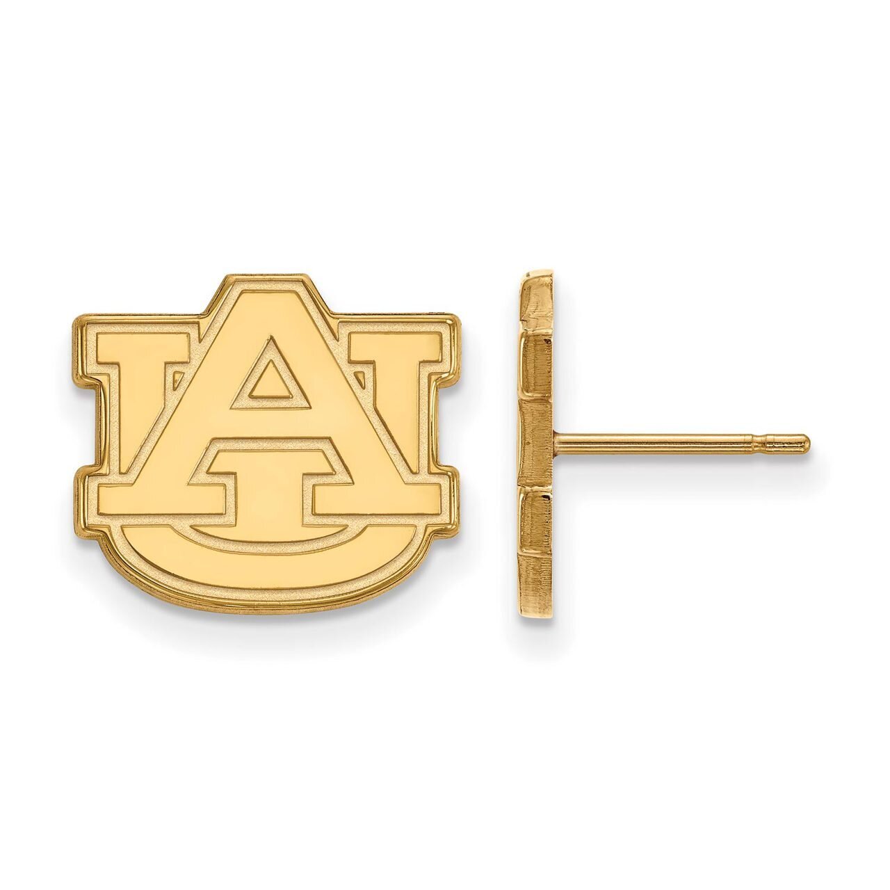 Auburn University Small Post Earring 14k Yellow Gold 4Y009AU