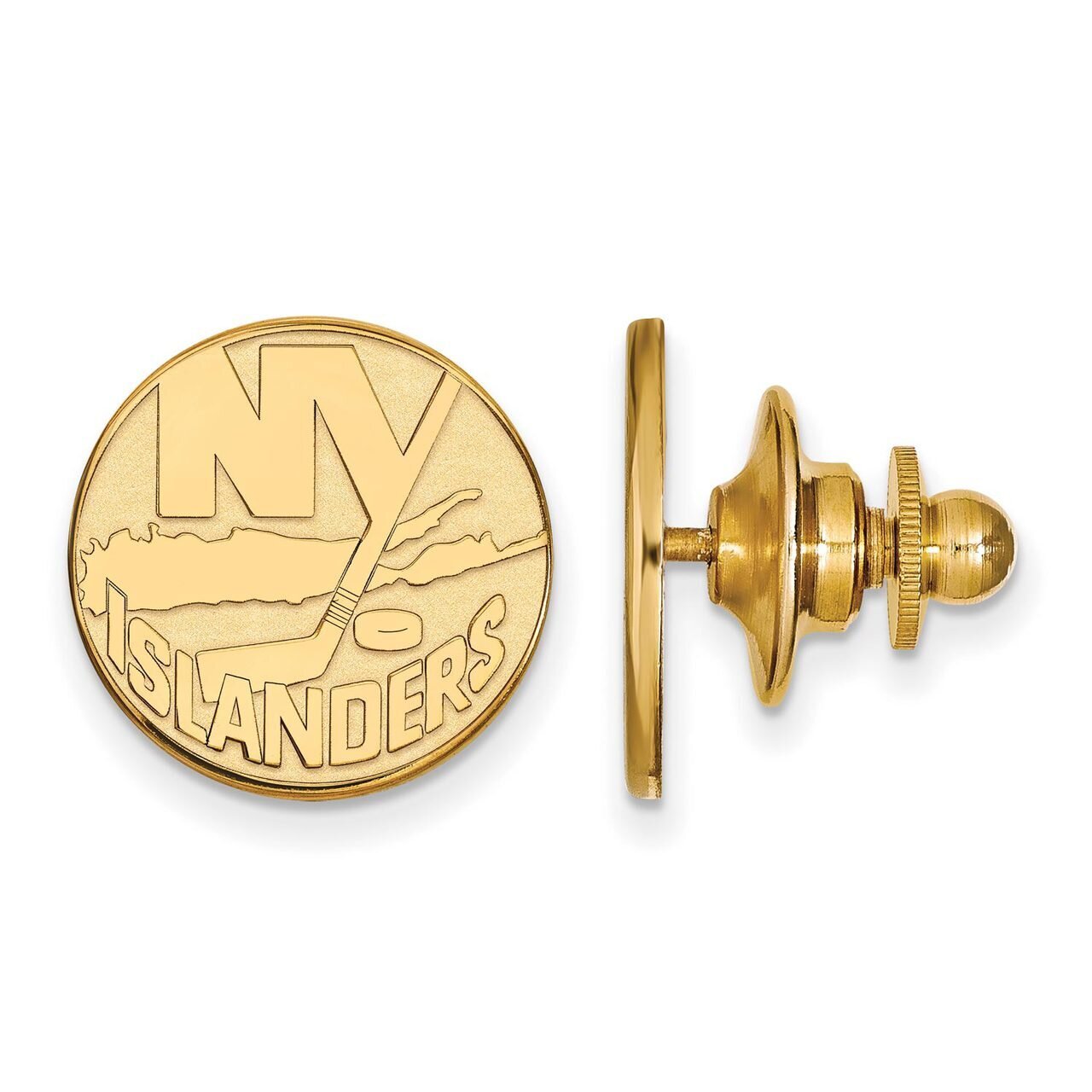 New York Islanders Lapel Pin 14k Yellow Gold 4Y009ISL