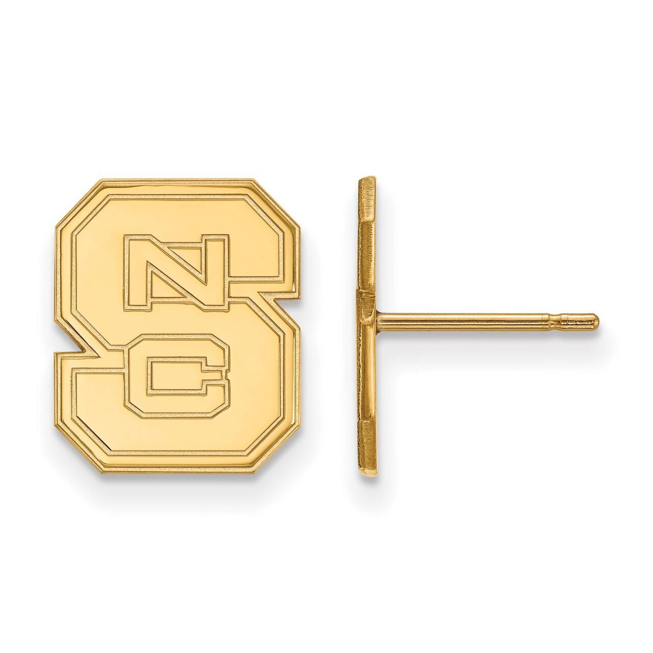 North Carolina State University Small Post Earring 14k Yellow Gold 4Y009NCS, MPN: 4Y009NCS, 8867748…