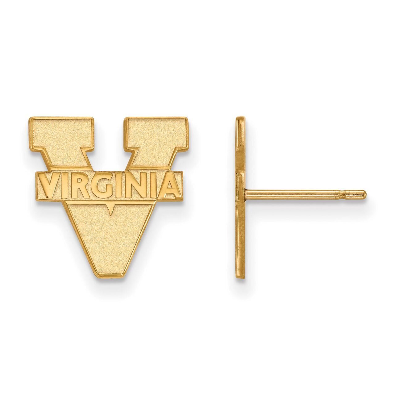 University of Virginia Small Post Earring 14k Yellow Gold 4Y009UVA