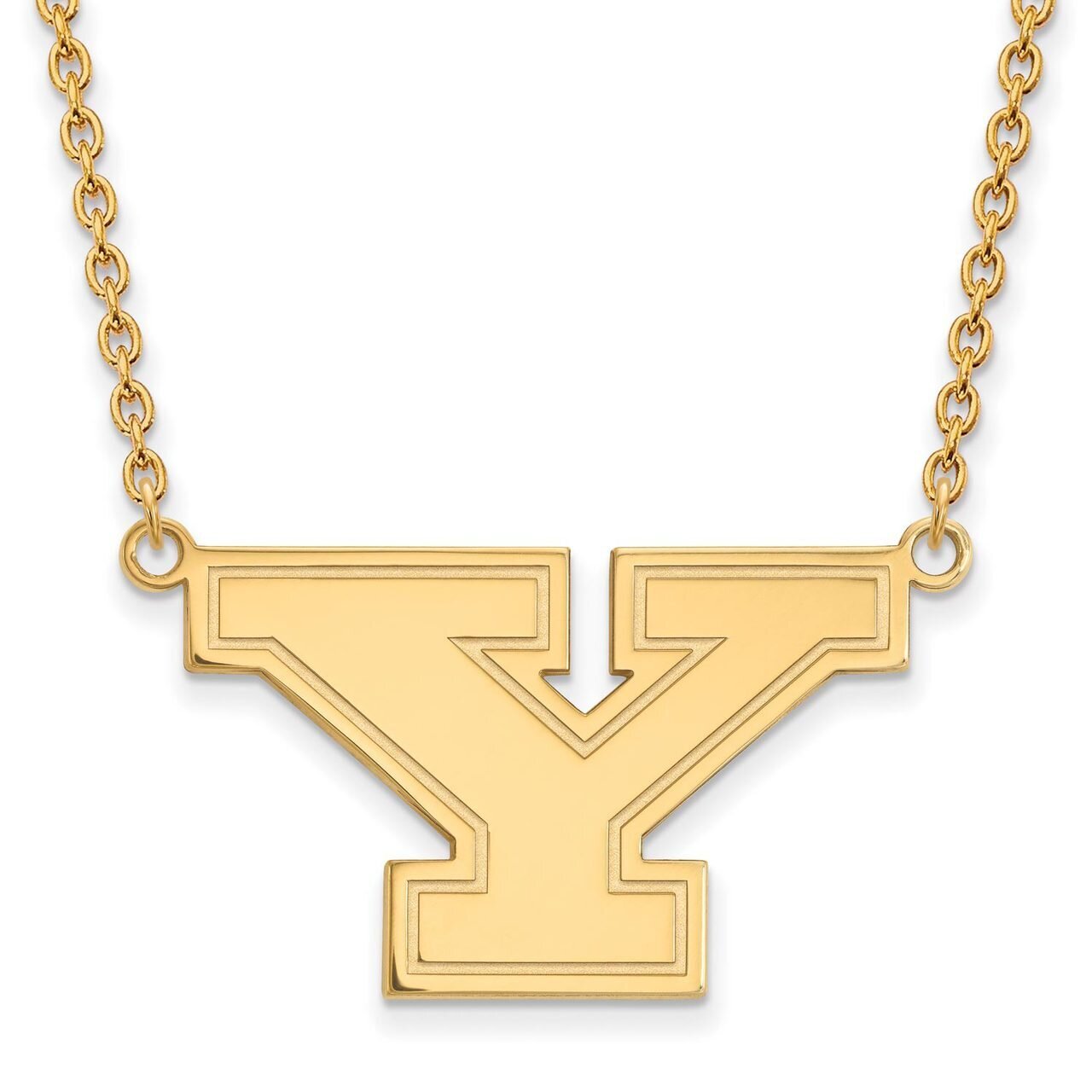 Youngstown State University Large Pendant with Chain Necklace 14k Yellow Gold 4Y009YSU-18, MPN: 4Y0…