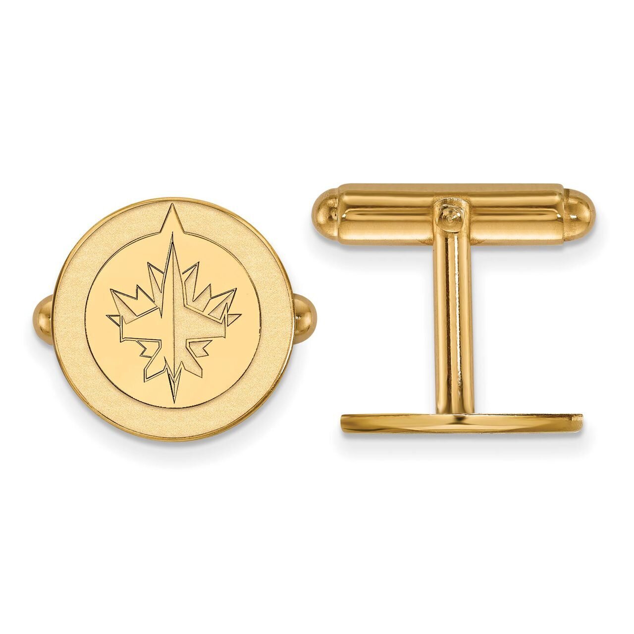 Winnipeg Jets Cufflinkss 14k Yellow Gold 4Y010JTS