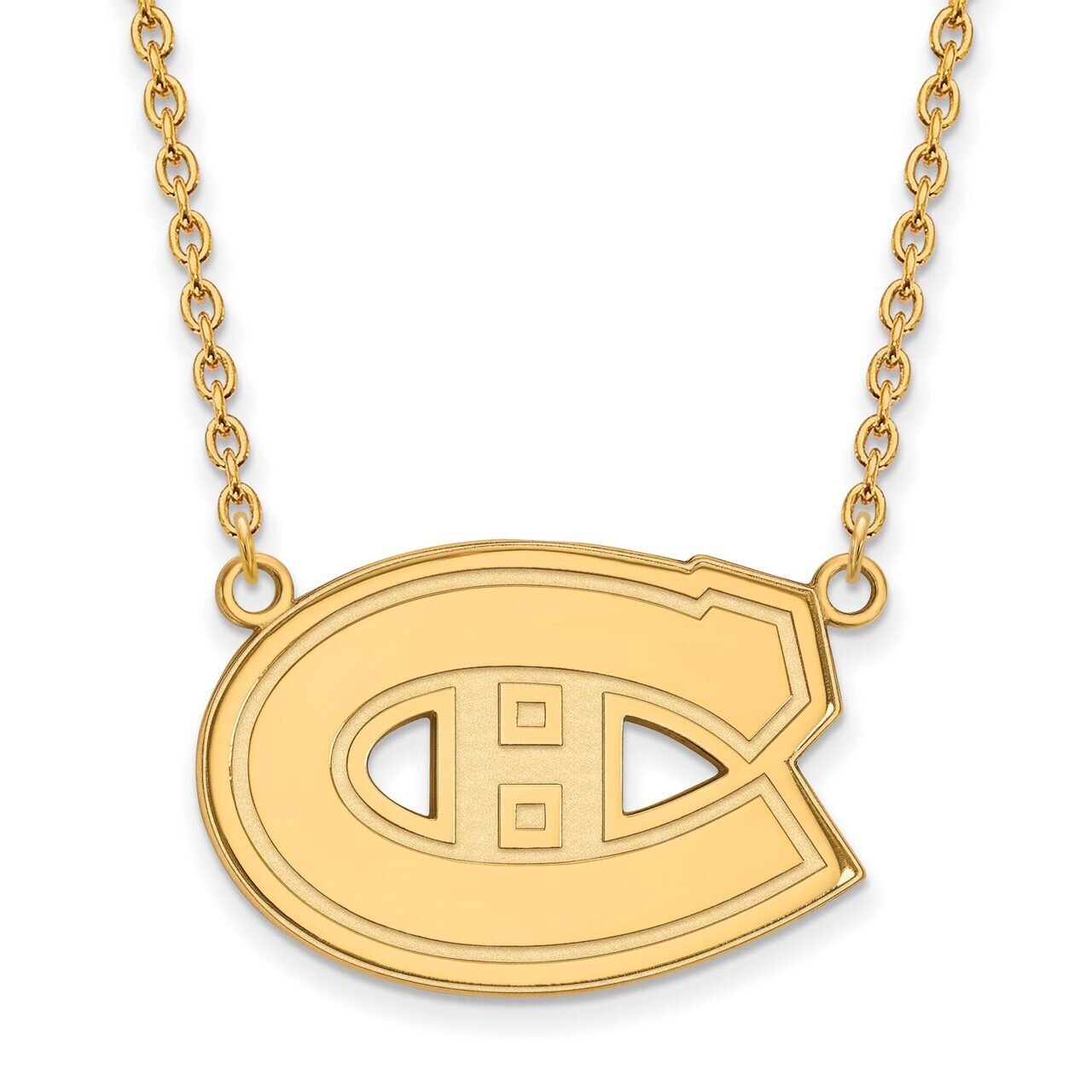 Montreal Canadiens Large Pendant with Chain Necklace 14k Yellow Gold 4Y014CAN-18, MPN: 4Y014CAN-18,…
