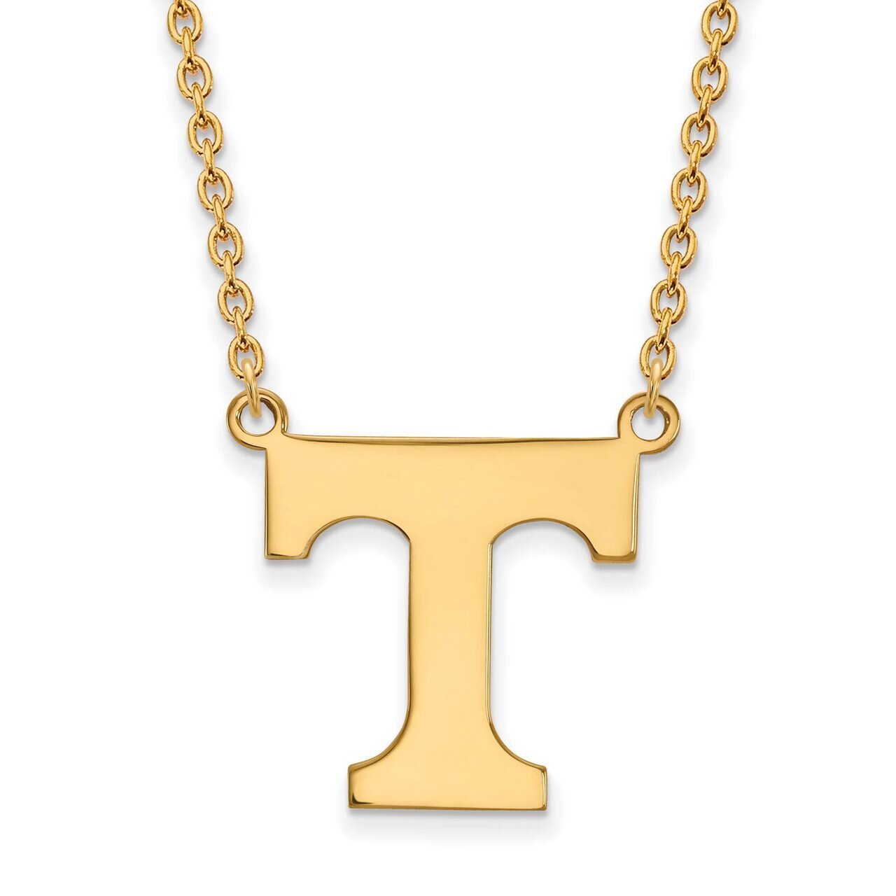 University of Tennessee Large Pendant with Chain Necklace 14k Yellow Gold 4Y016UTN-18, MPN: 4Y016UT…