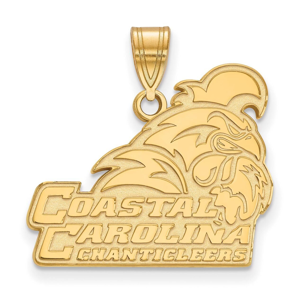 Coastal Carolina University Large Pendant 14k Yellow Gold 4Y018CCU
