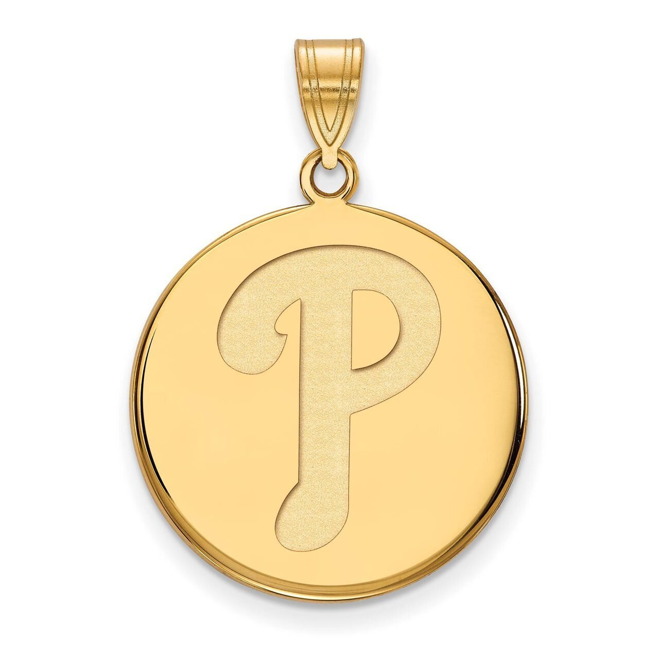 Philadelphia Phillies Large Disc Pendant 14k Yellow Gold 4Y018PHI, MPN: 4Y018PHI, 886774875002