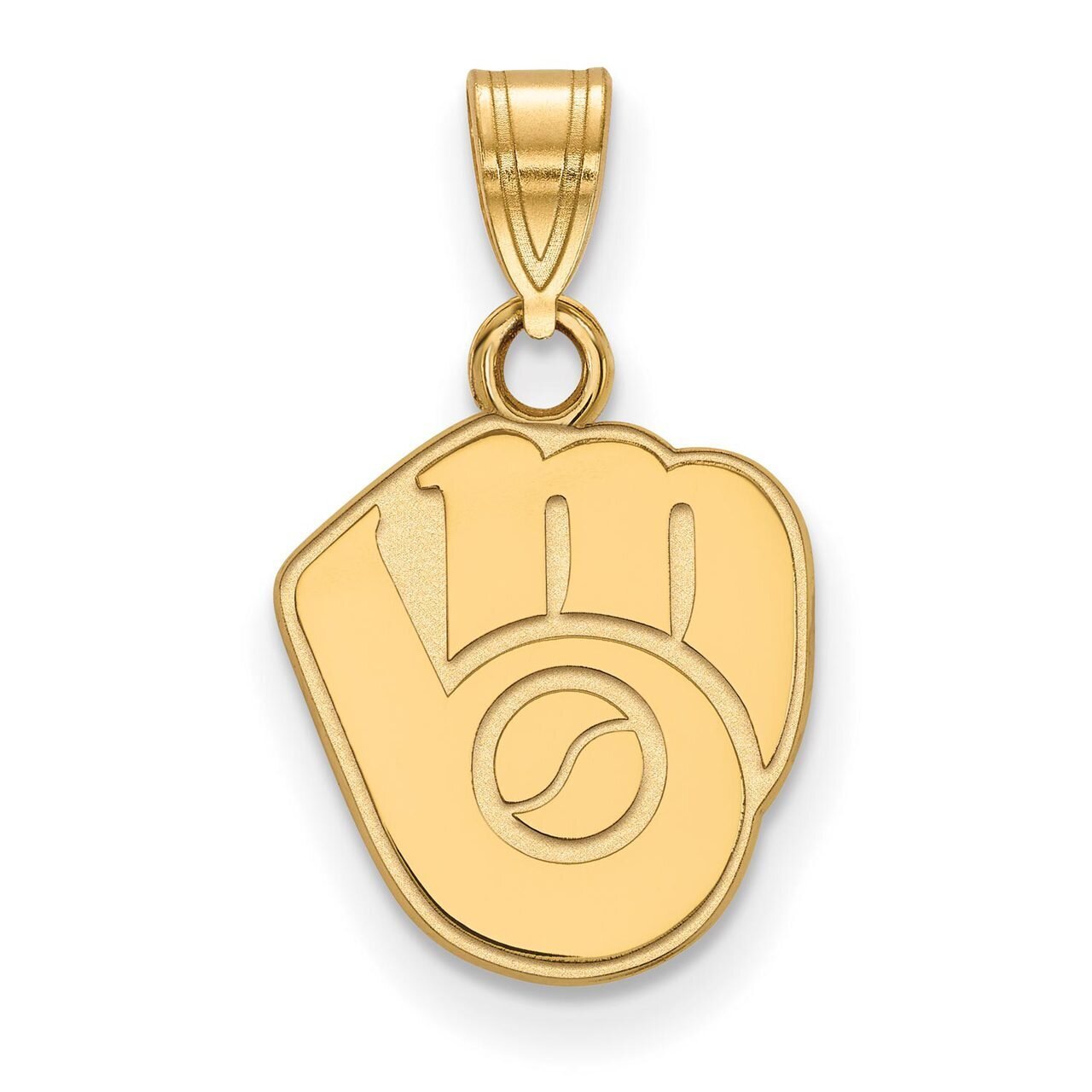 Milwaukee Brewers Small Pendant 14k Yellow Gold 4Y020BRE, MPN: 4Y020BRE, 886774875521