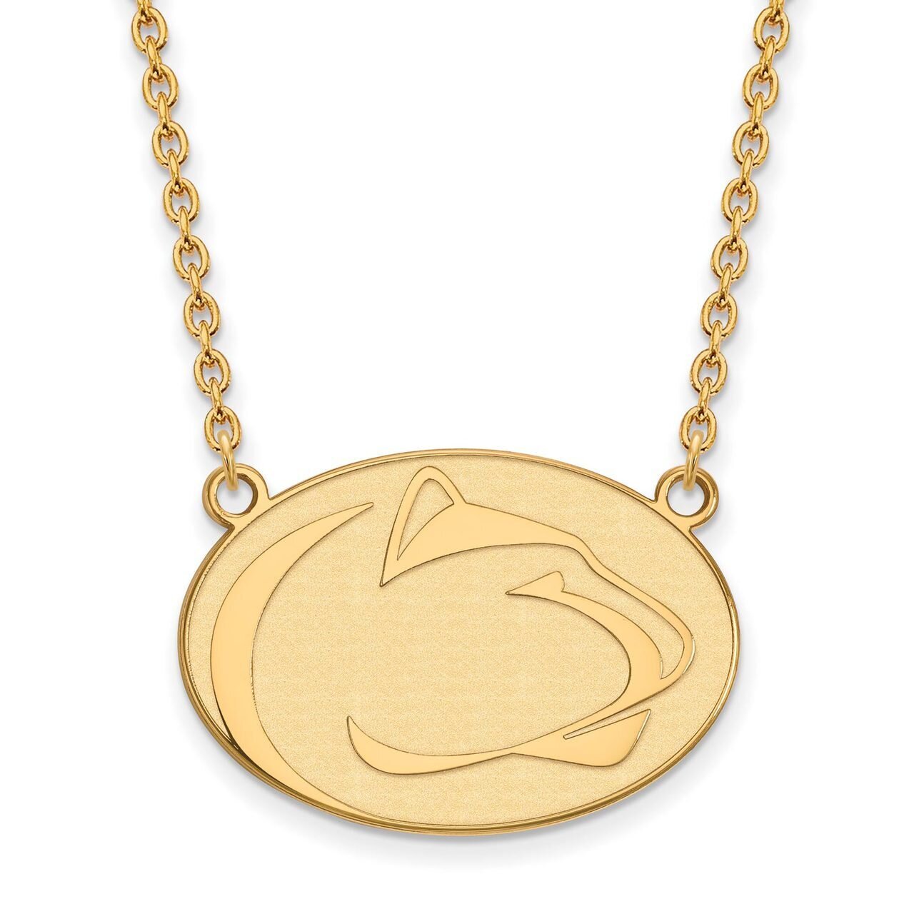 Penn State University Large Pendant with Chain Necklace 14k Yellow Gold 4Y020PSU-18
