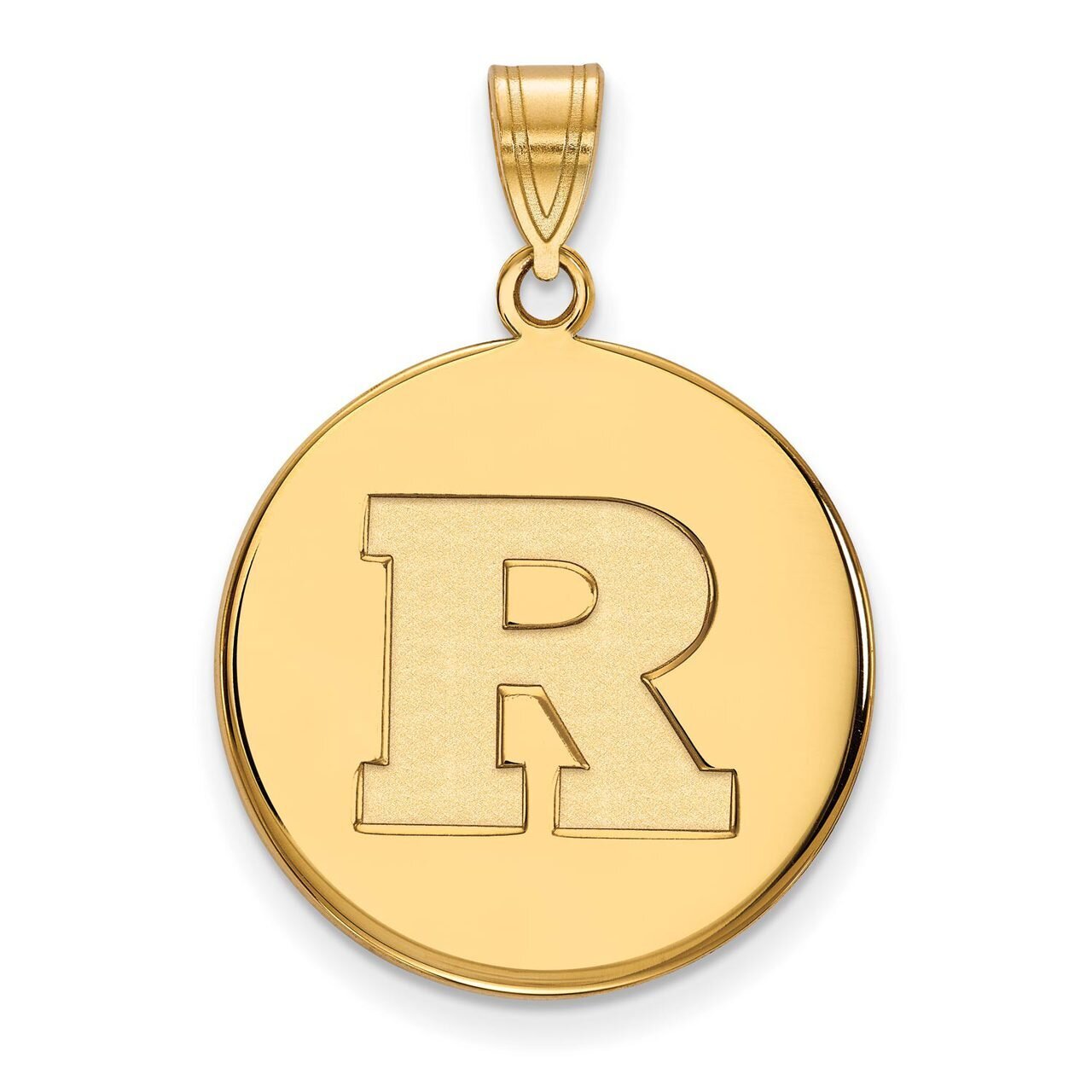 Rutgers Large Disc Pendant 14k Yellow Gold 4Y020RUT, MPN: 4Y020RUT, 886774875675