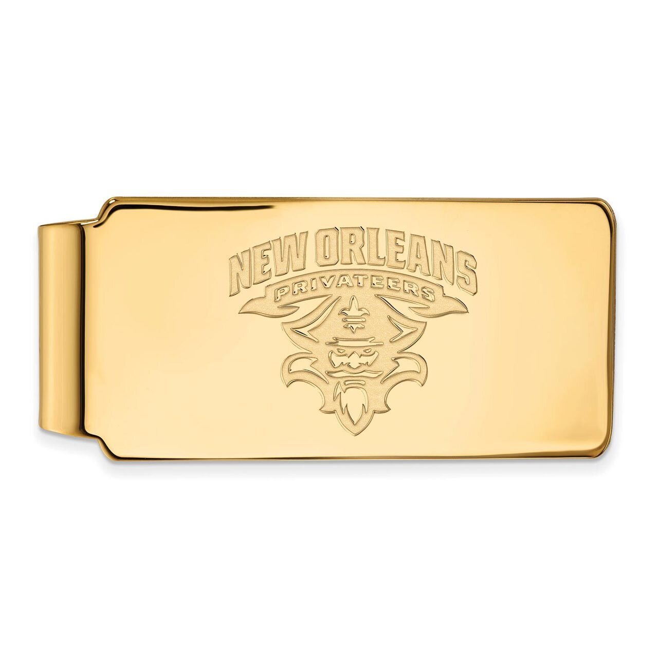 University of New Orleans Money Clip 14k Yellow Gold 4Y020UNO