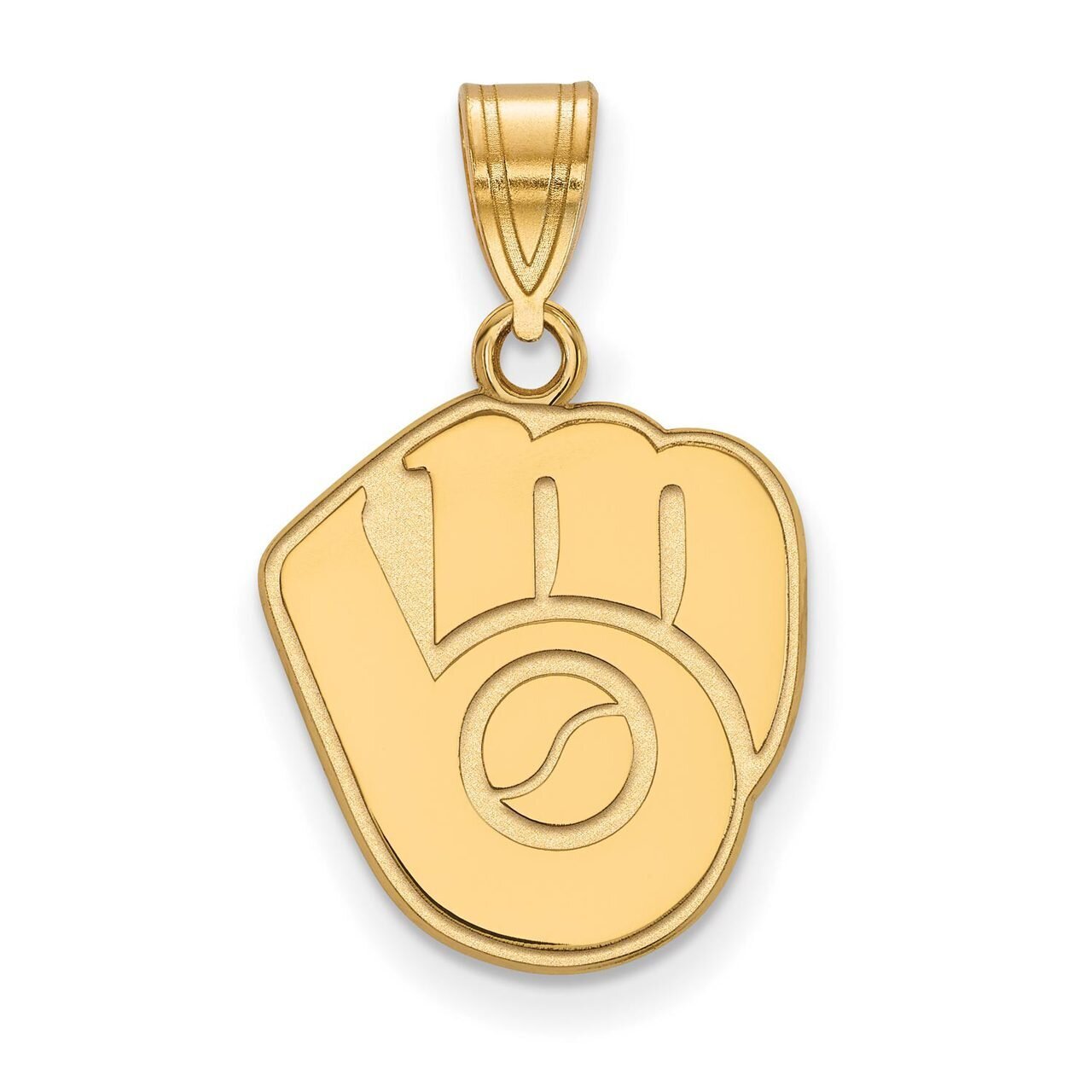 Milwaukee Brewers Medium Pendant 14k Yellow Gold 4Y021BRE, MPN: 4Y021BRE, 886774875859