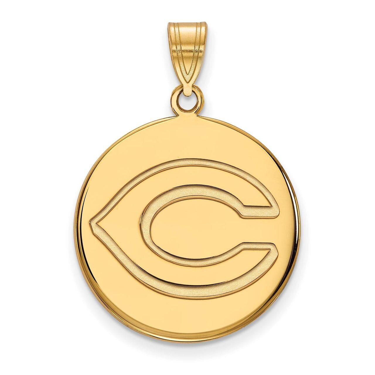 Cincinnati Reds Large Disc Pendant 14k Yellow Gold 4Y022RDS, MPN: 4Y022RDS, 886774876399