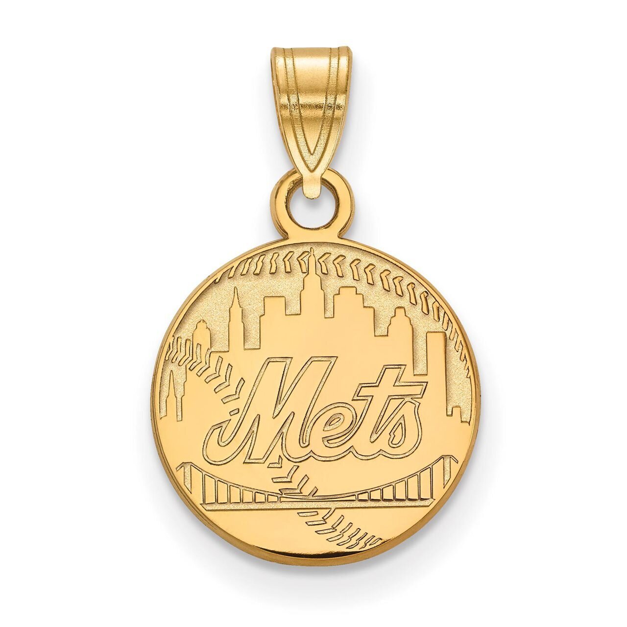 New York Mets Small Pendant 14k Yellow Gold 4Y025MET, MPN: 4Y025MET, 886774877365