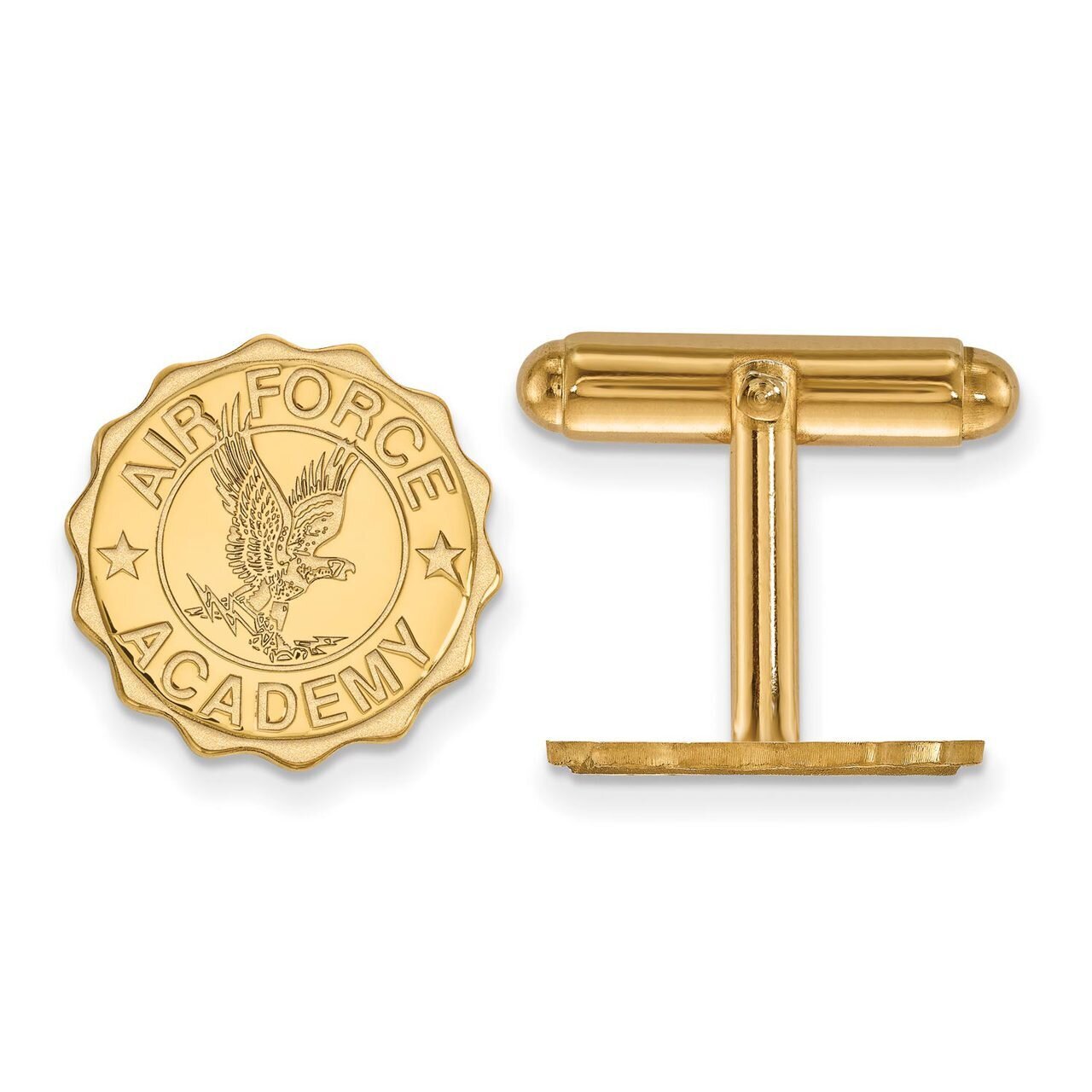 United States Air Force Academy Crest Cufflinks 14k Yellow Gold 4Y025USA