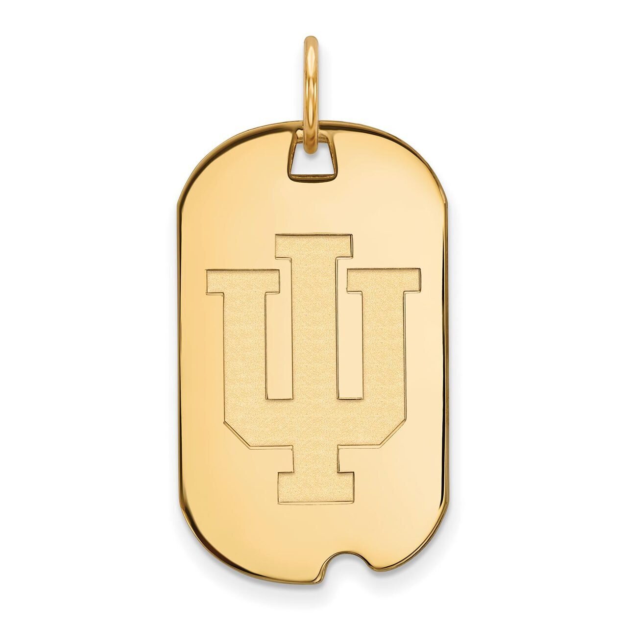 Indiana University Small Dog Tag 14k Yellow Gold 4Y027IU, MPN: 4Y027IU, 886774878140