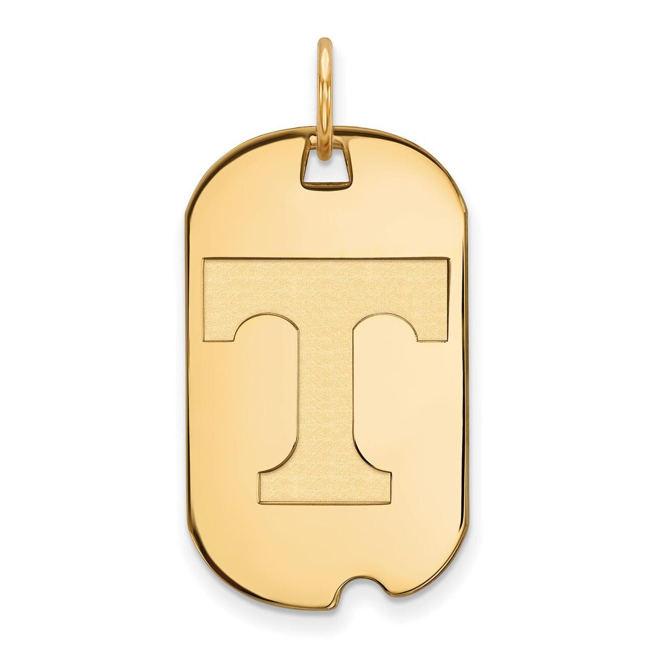 University of Tennessee Small Dog Tag 14k Yellow Gold 4Y027UTN