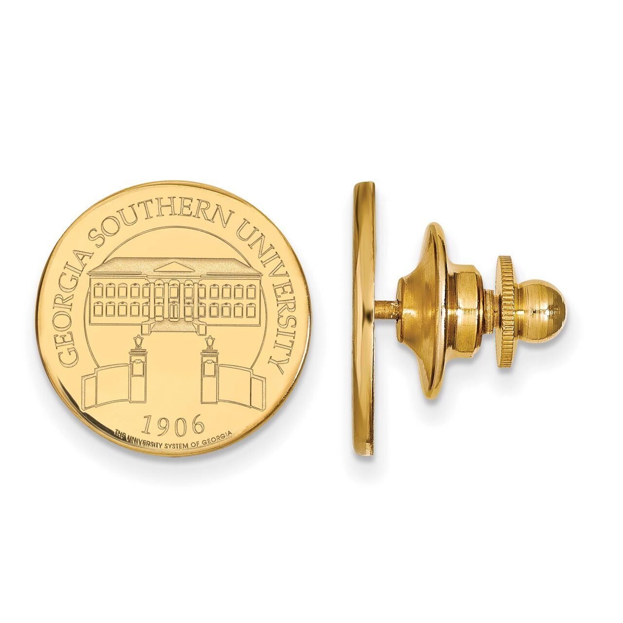 Georgia Southern University Crest Disc Lapel Pin 14k Yellow Gold 4Y028GSU