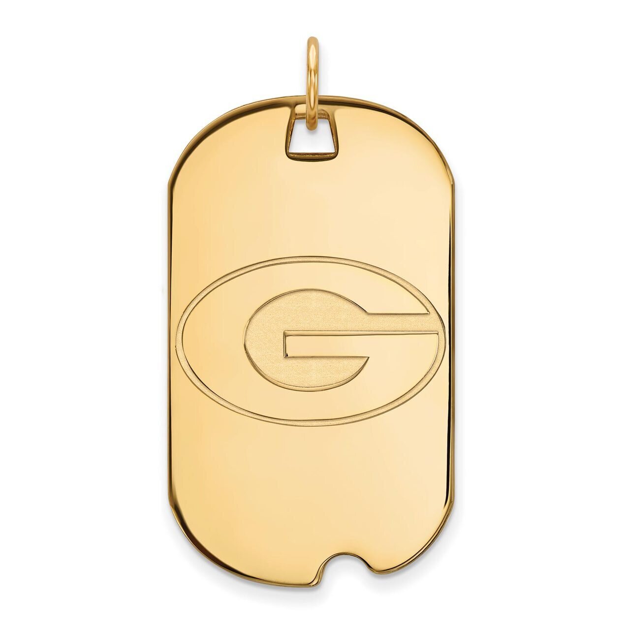 University of Georgia Large Dog Tag 14k Yellow Gold 4Y028UGA, MPN: 4Y028UGA, 886774878775