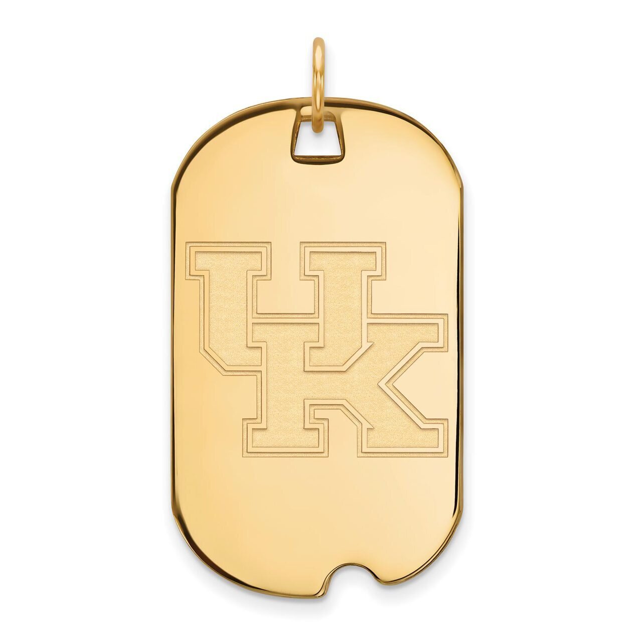 University of Kentucky Large Dog Tag 14k Yellow Gold 4Y028UK