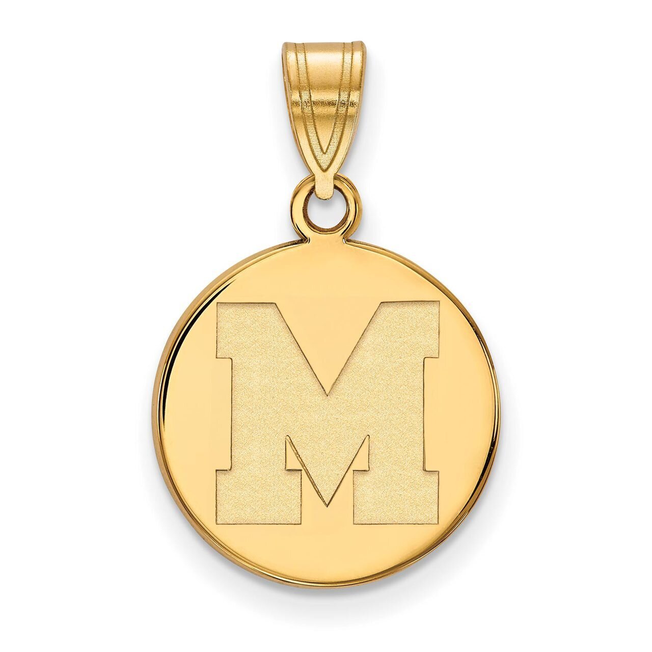 University of Memphis Medium Pendant 14k Yellow Gold 4Y032UMP, MPN: 4Y032UMP, 886774879383
