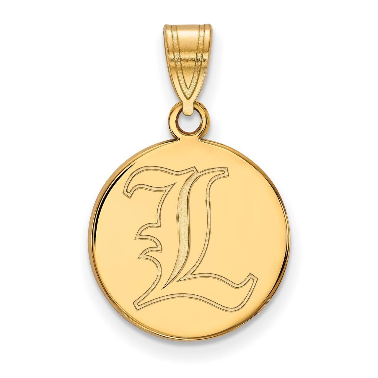 University of Louisville Medium Disc Pendant 14k Yellow Gold 4Y033UL, MPN: 4Y033UL, 886774879529