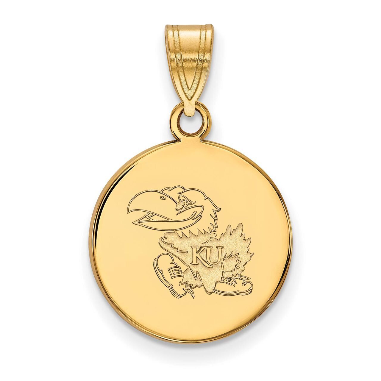University of Kansas Medium Disc Pendant 14k Yellow Gold 4Y035UKS, MPN: 4Y035UKS, 886774879758