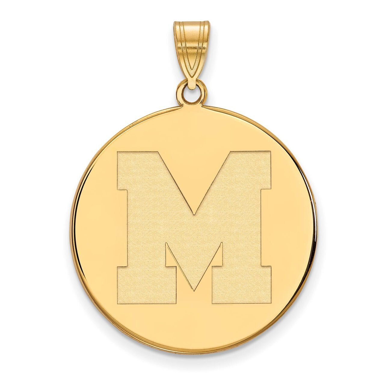 University of Memphis x-Large Disc Pendant 14k Yellow Gold 4Y042UMP, MPN: 4Y042UMP, 886774881423