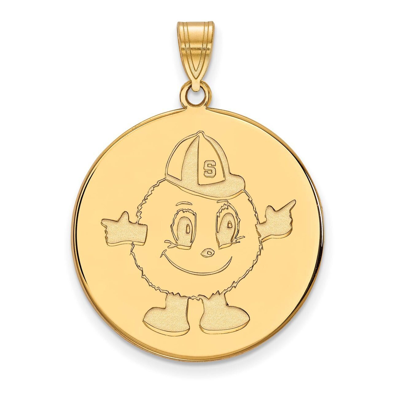 Syracuse University x-Large Disc Pendant 14k Yellow Gold 4Y046SYU, MPN: 4Y046SYU, 886774882840