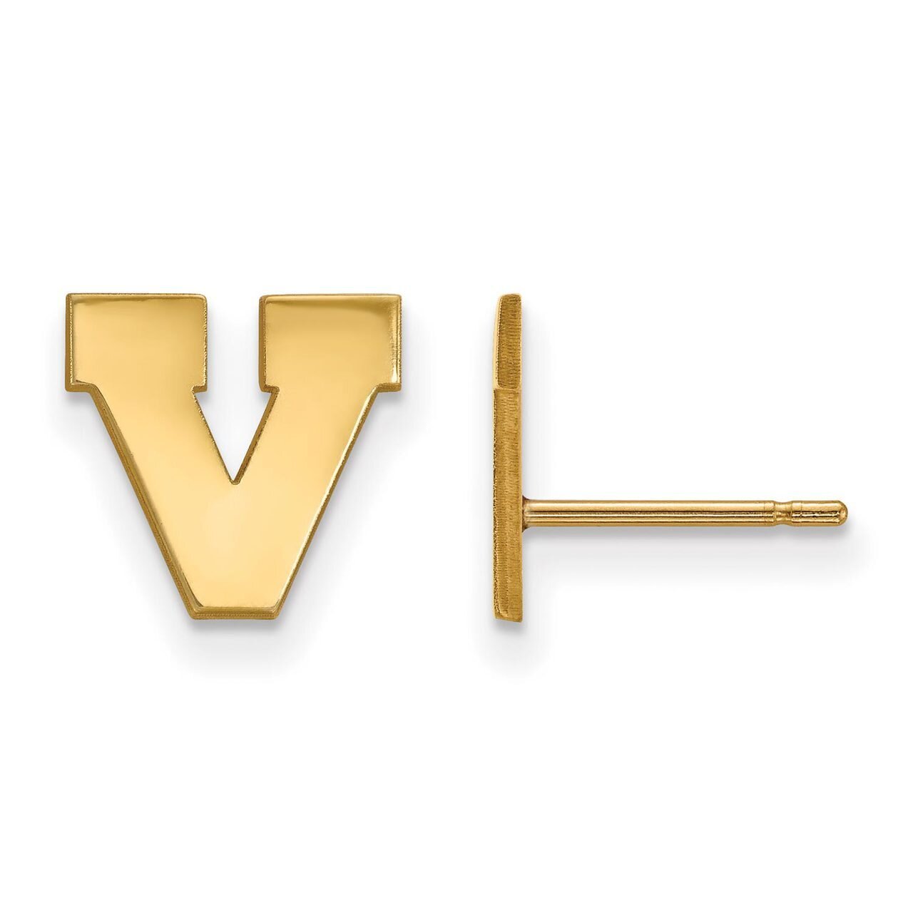 University of Virginia x-Small Post Earring 14k Yellow Gold 4Y049UVA, MPN: 4Y049UVA, 886774883700