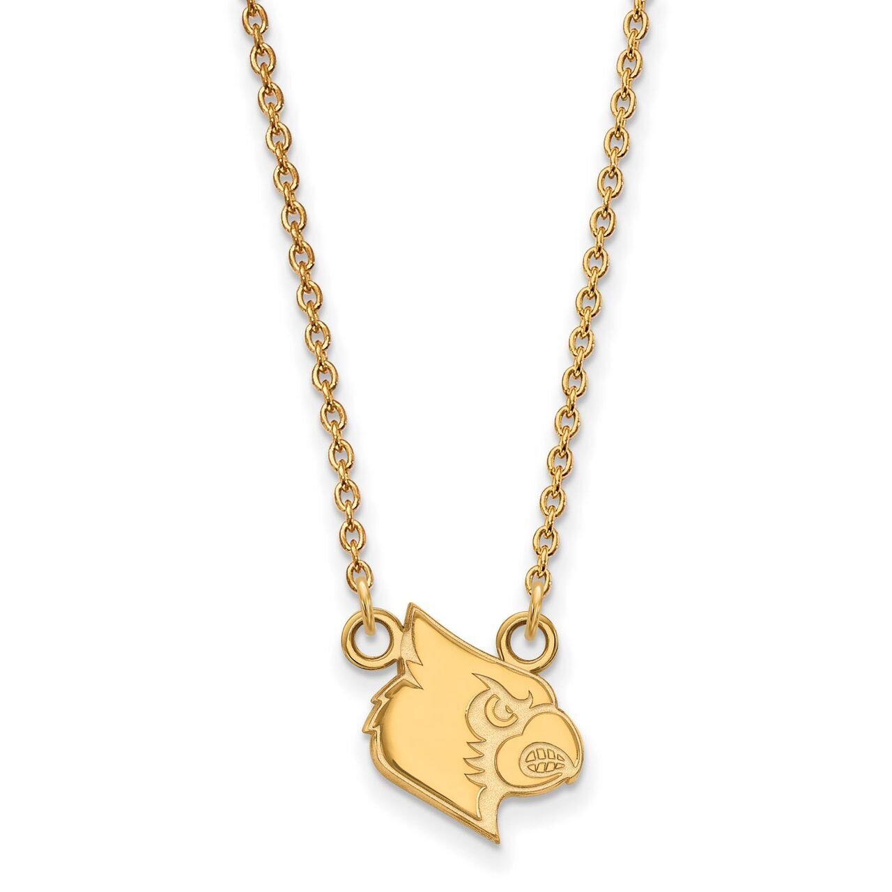 University of Louisville Small Pendant with Chain Necklace 14k Yellow Gold 4Y050UL-18, MPN: 4Y050UL…