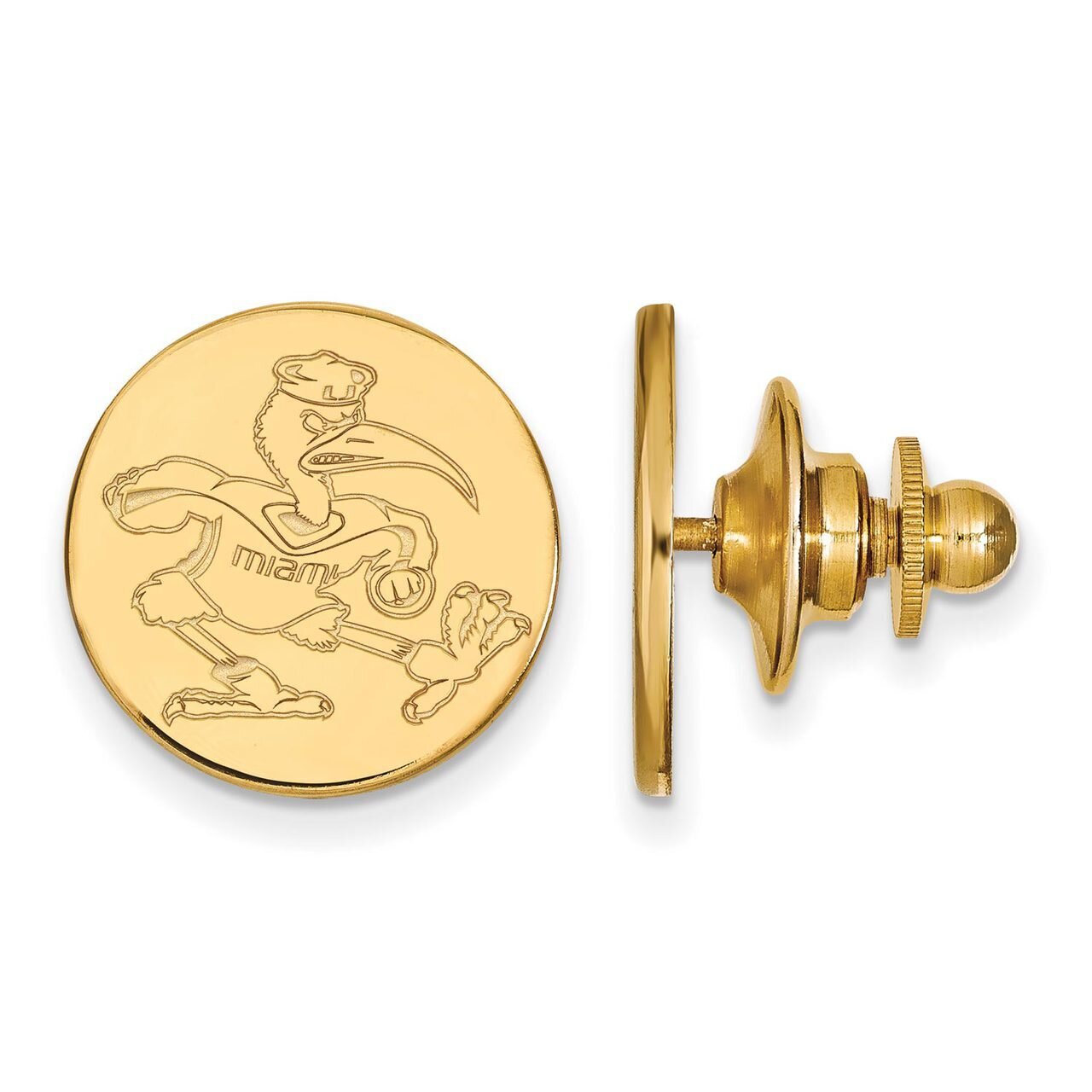 University of Miami Lapel Pin 14k Yellow Gold 4Y052UMF, MPN: 4Y052UMF, 886774884479