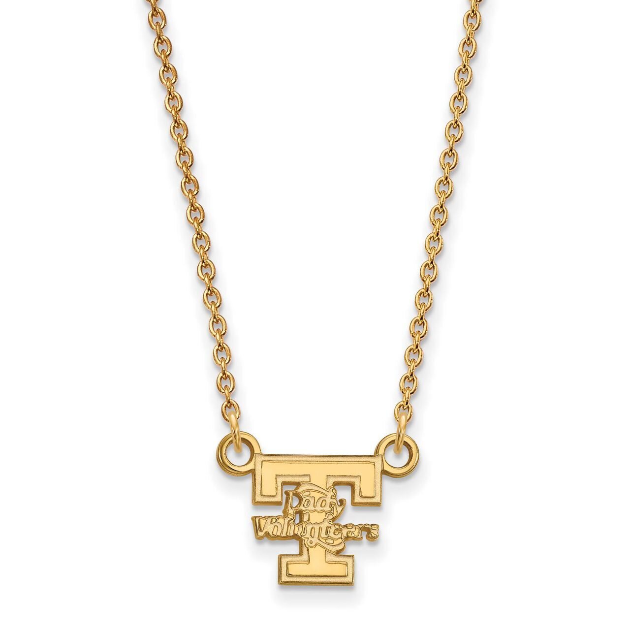 University of Tennessee Small Pendant with Chain Necklace 14k Yellow Gold 4Y054UTN-18, MPN: 4Y054UT…